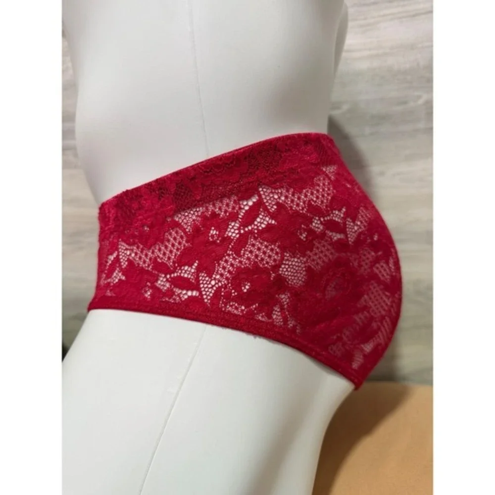 Cosabella Never Say Never Men's Lace Micro Brief Red Sexy Luxury Comfort M NWT